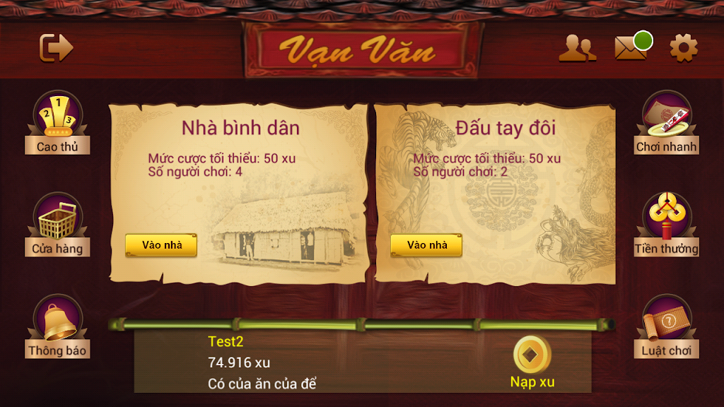 Chan online - Chắn vạn văn Screenshot1