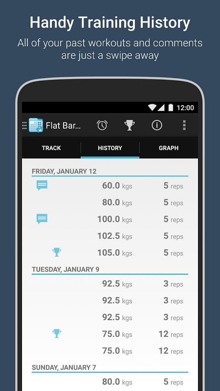 FitNotes Screenshot1