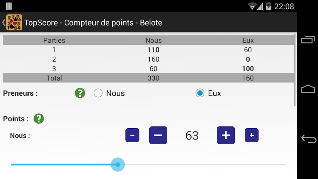 TopScore - Compteur de points Screenshot4