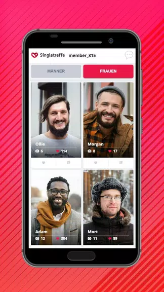 Singletreffe: Flirt & Neue Abenteuer Screenshot1
