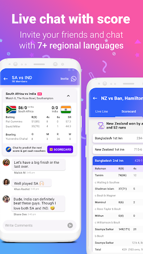Cricket Live Line, Chat& Live Scores- Cricket Swag Screenshot3
