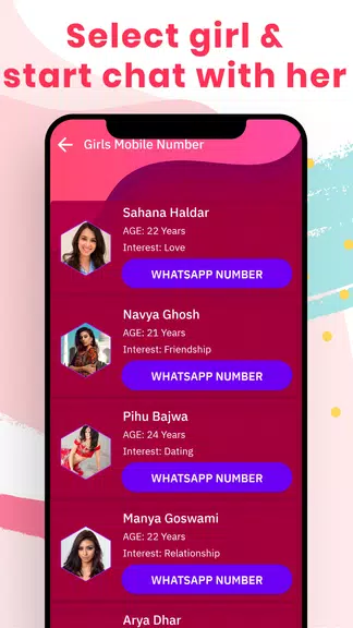 Girls mobile number - Real girl mobile prank Screenshot2