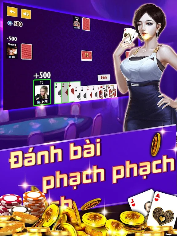 Đánh tá lả: phỏm, tá lả offline Screenshot1