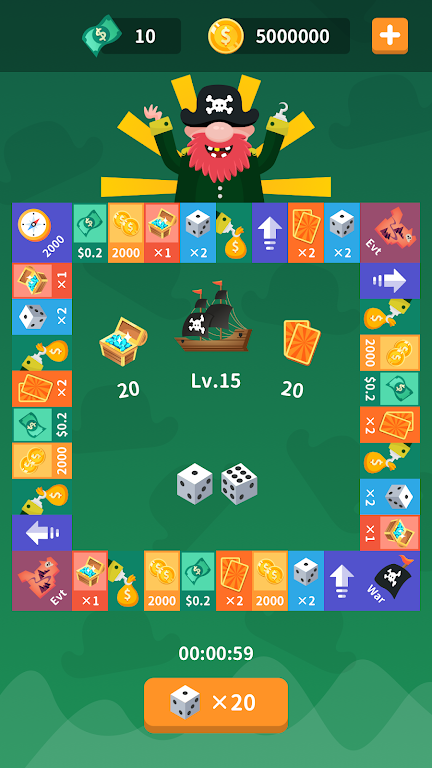 Gold Voyage: roll a dice and be rich Screenshot1