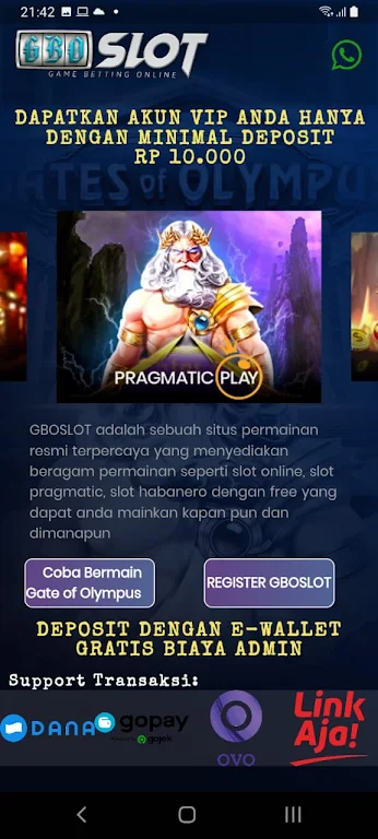 GBOSLOT : Slot Pragmatic Play Screenshot2