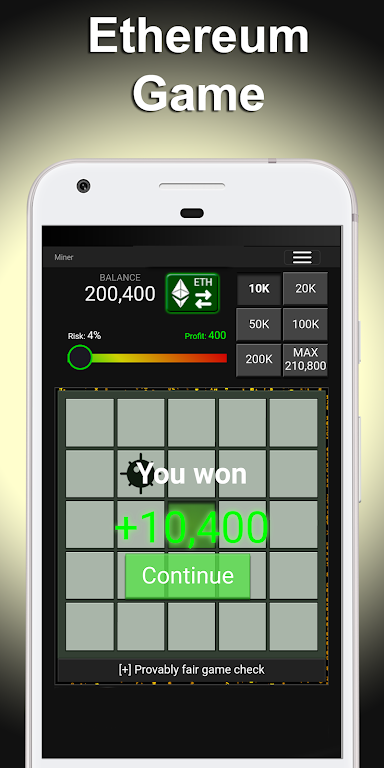 Money Miner - avoid bombs and win Ethereum Screenshot3