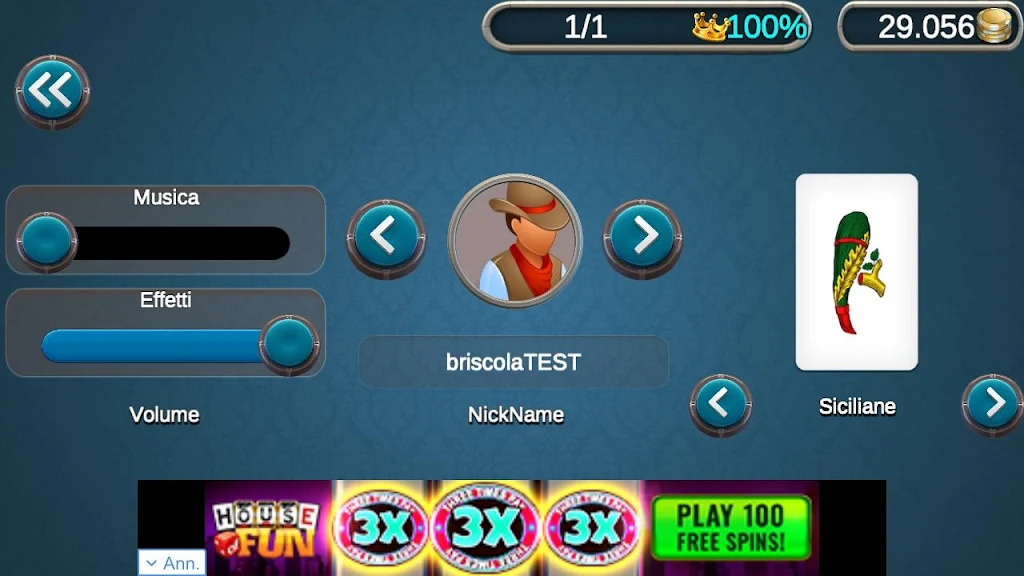 Briscola Pazza OnLine Screenshot3