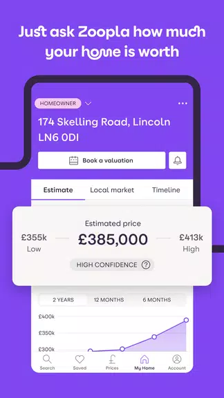 Zoopla home property search UK Screenshot2
