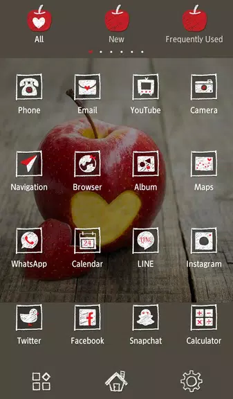 Heart Apple Theme +HOME Screenshot2