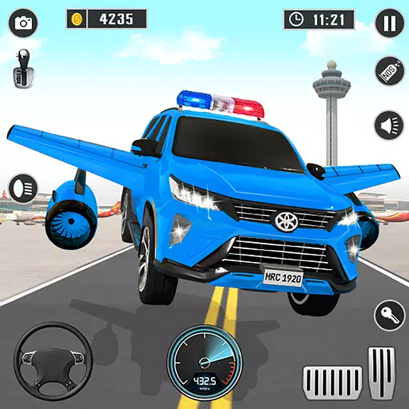 Flying Prado Car Robot Game Screenshot1