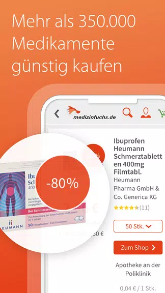 medizinfuchs - Preisvergleich Screenshot3