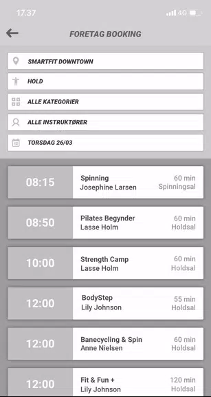 Sport Solution Booking Screenshot2