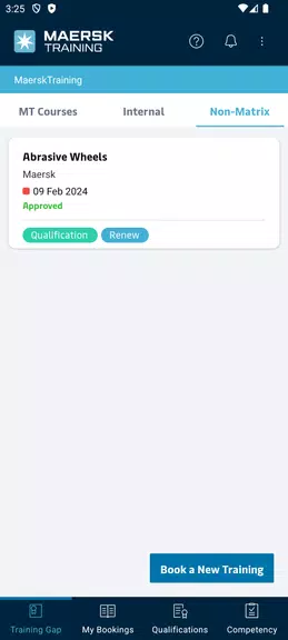 Maersk Training TMS Screenshot3