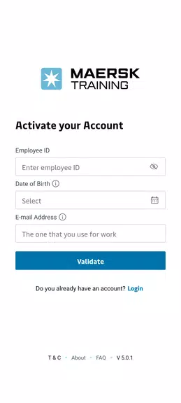 Maersk Training TMS Screenshot2