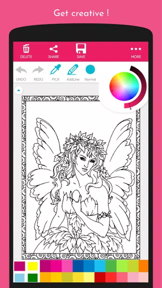Angel and Fairy Coloring Book Screenshot2