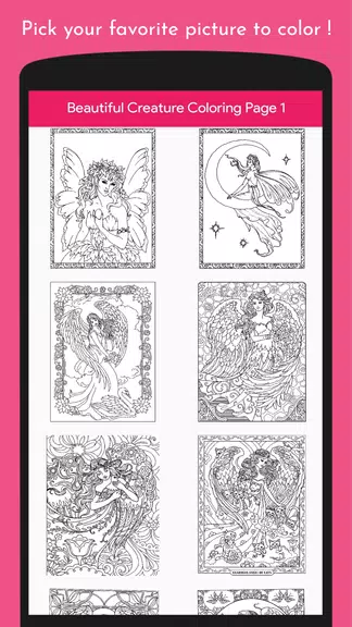 Angel and Fairy Coloring Book Screenshot1