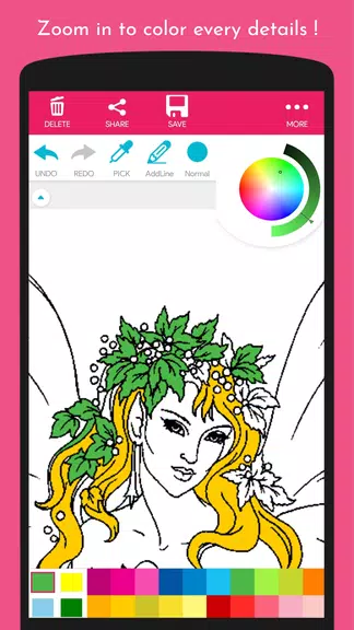 Angel and Fairy Coloring Book Screenshot4