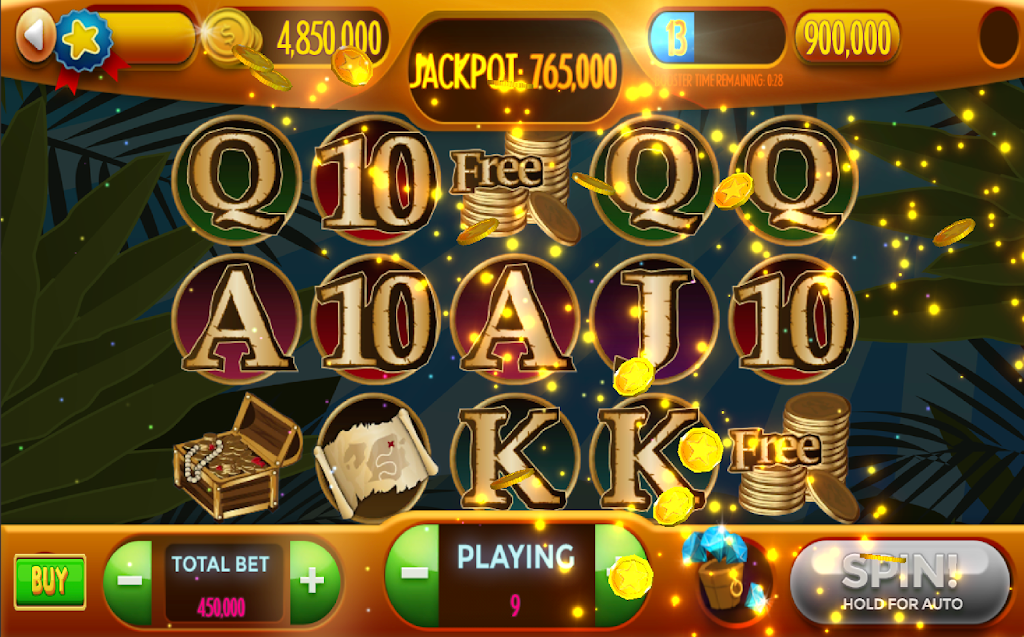 Pirates Treasure Casino Slots Machine Screenshot2