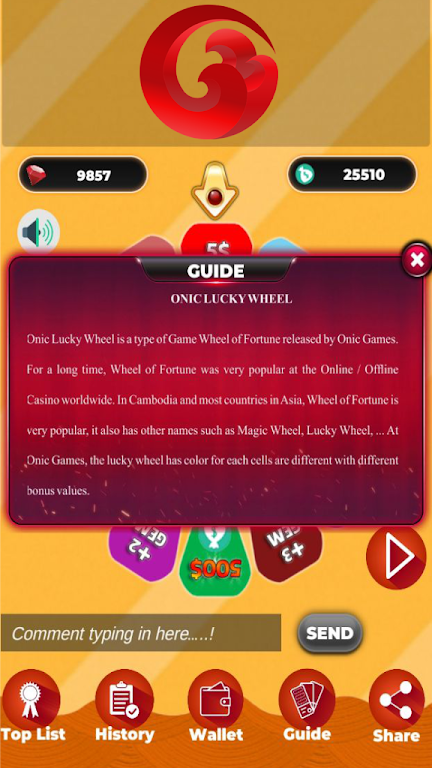 Lucky Wheel - Onic Games Screenshot2