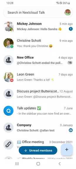 Nextcloud Talk Screenshot1