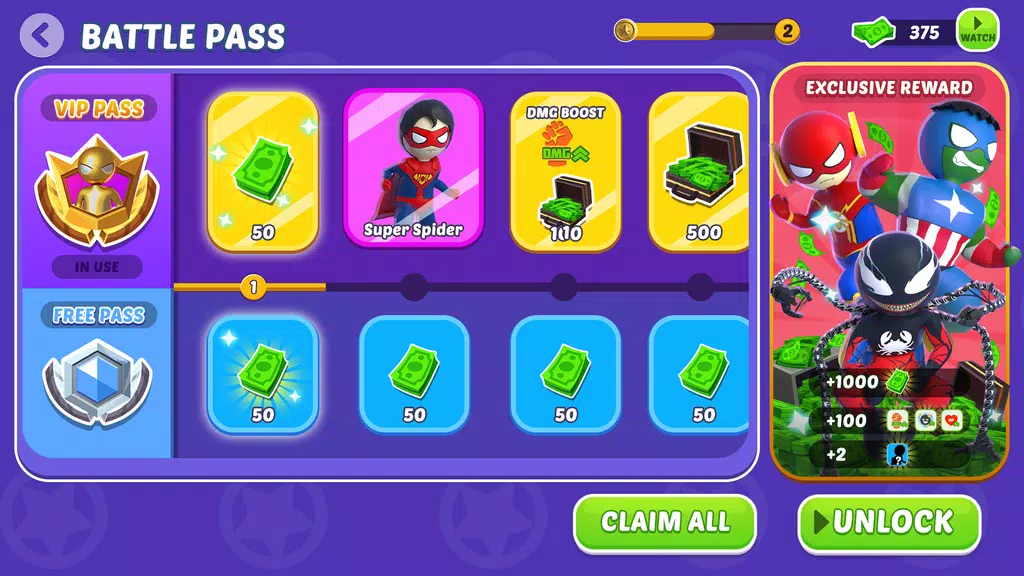 Stick Hero: Comic Superhero Screenshot4