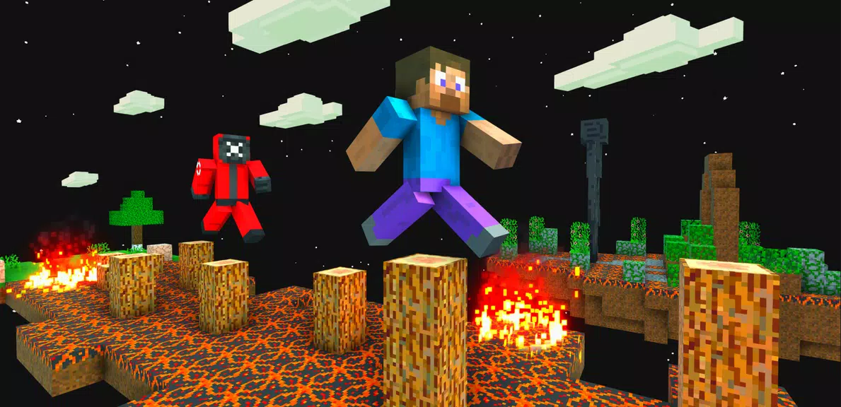 Craft Parkour: 3D Blocky Race Screenshot2