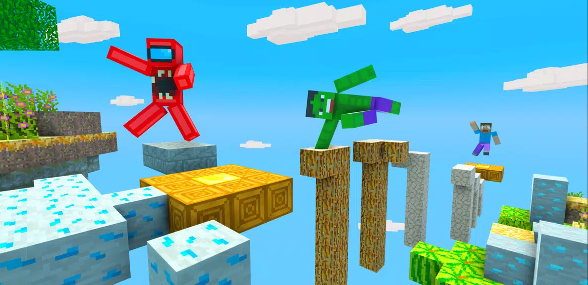 Craft Parkour: 3D Blocky Race Screenshot1