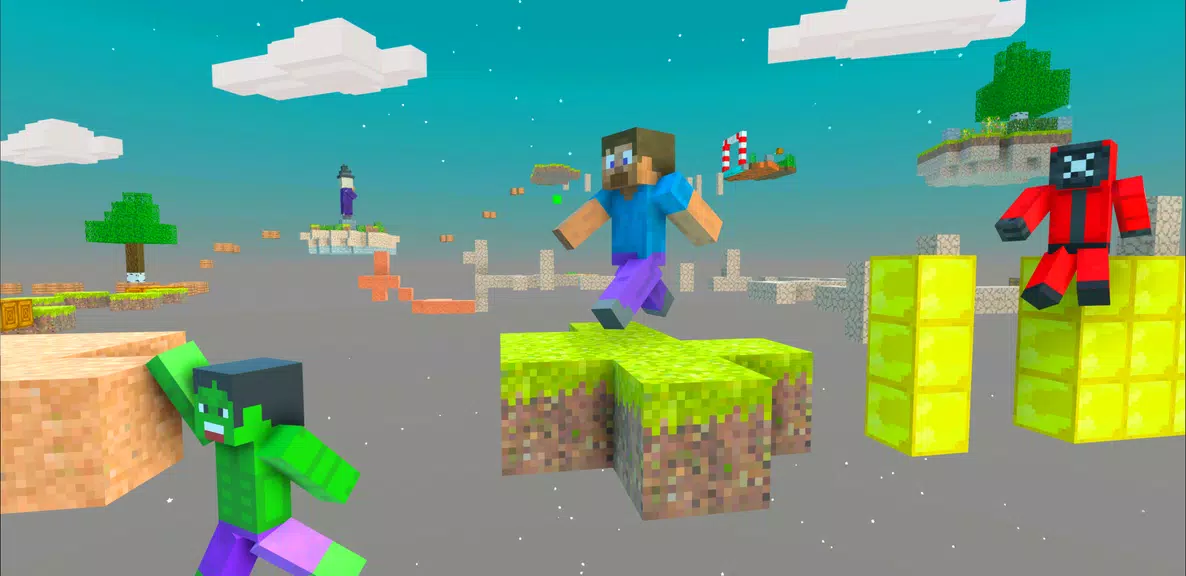 Craft Parkour: 3D Blocky Race Screenshot3