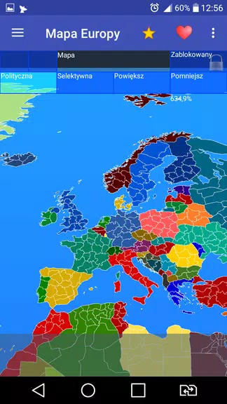Europe map Screenshot2