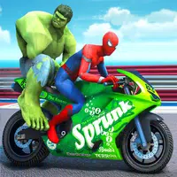 Tricky Bike Superhero Races APK