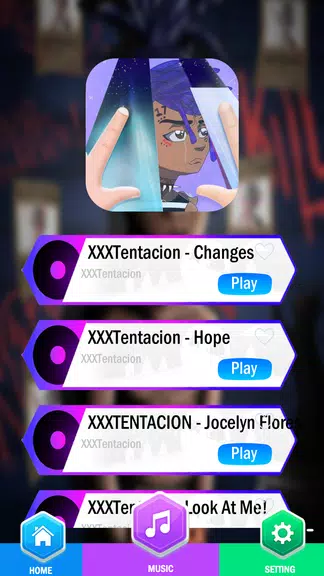 XXXTentacion PIANO TILES Screenshot1