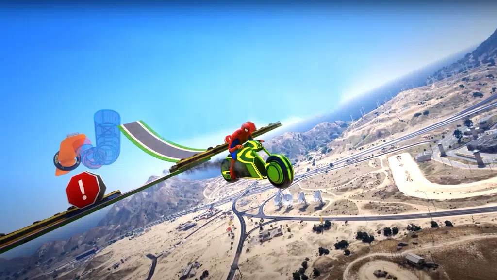 Tricky Bike Superhero Races Screenshot4