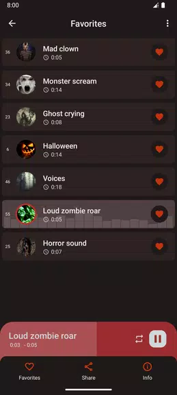 Scary sound effects Screenshot3