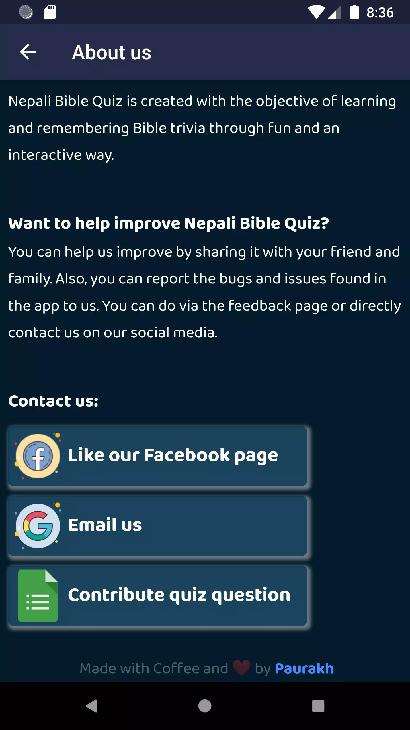 Nepali Bible Quiz Screenshot4