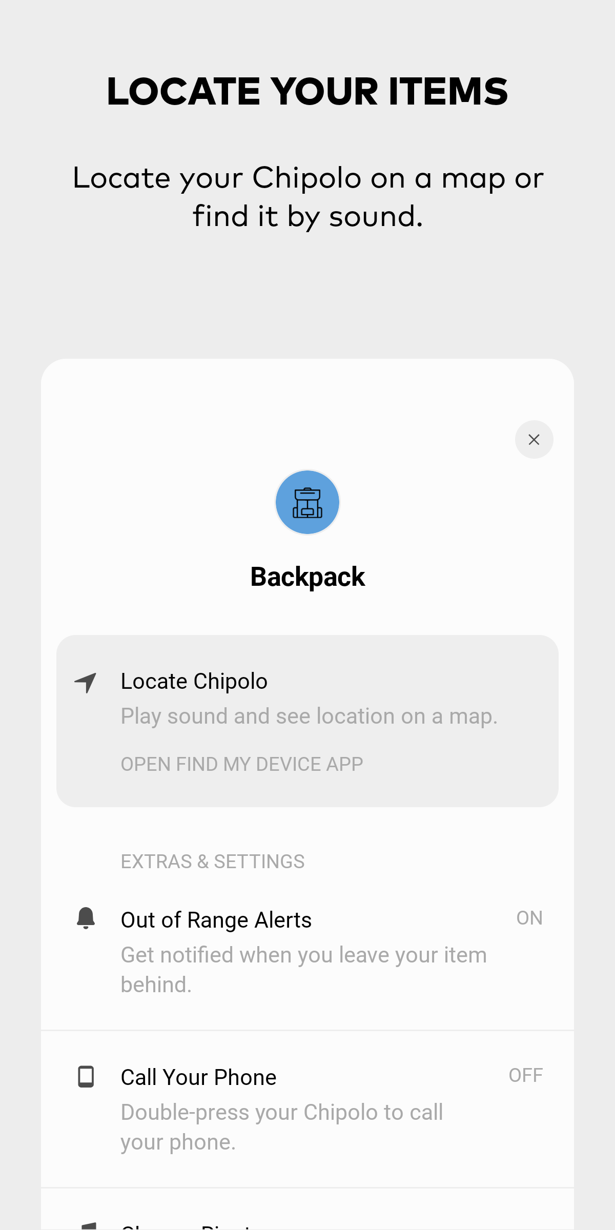 Chipolo Screenshot3
