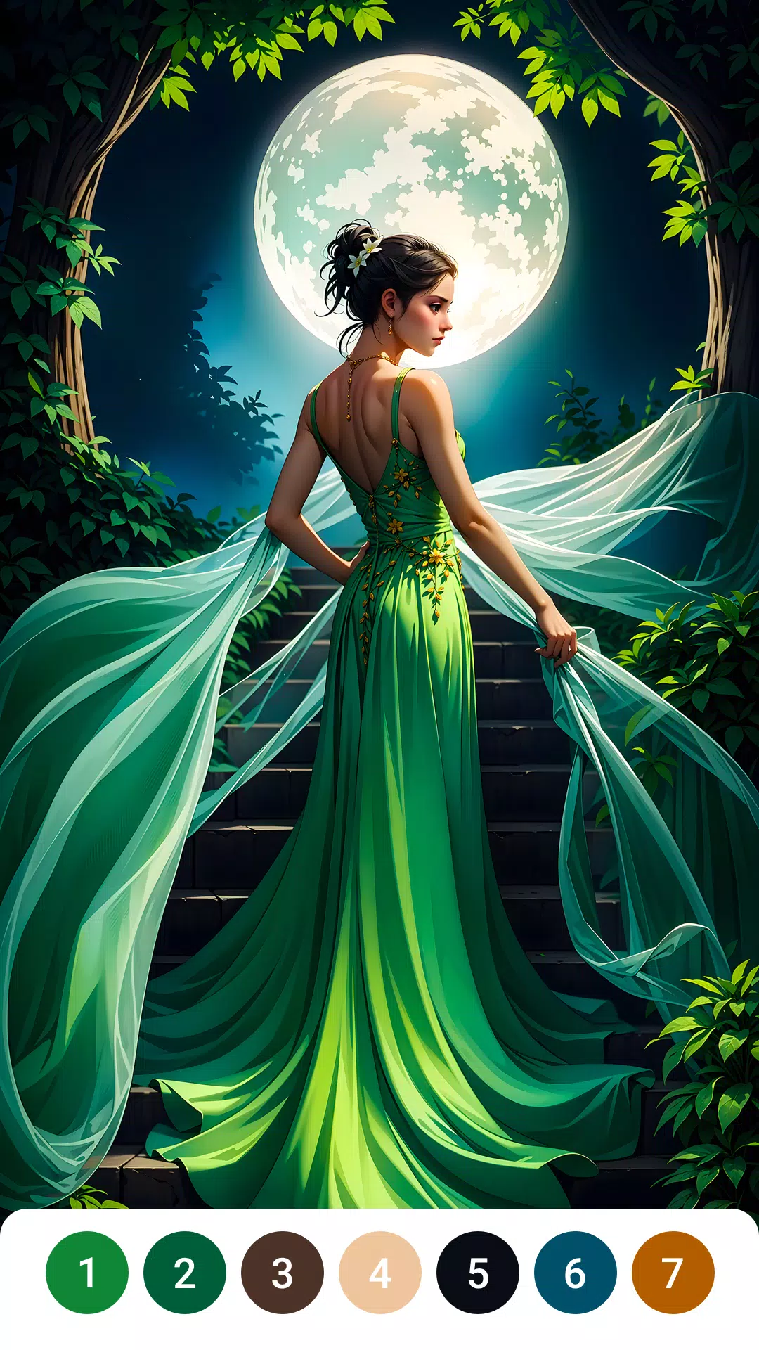 Dress Gown Color by Numbers Screenshot7