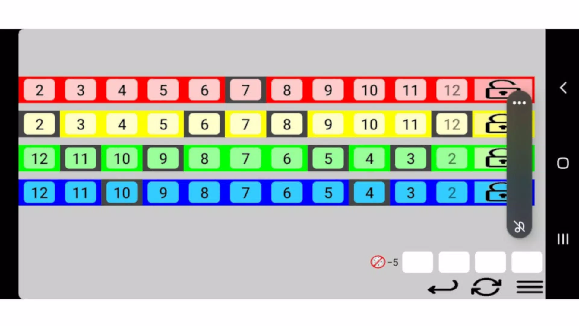 Qwixx Scorecard Free Screenshot4