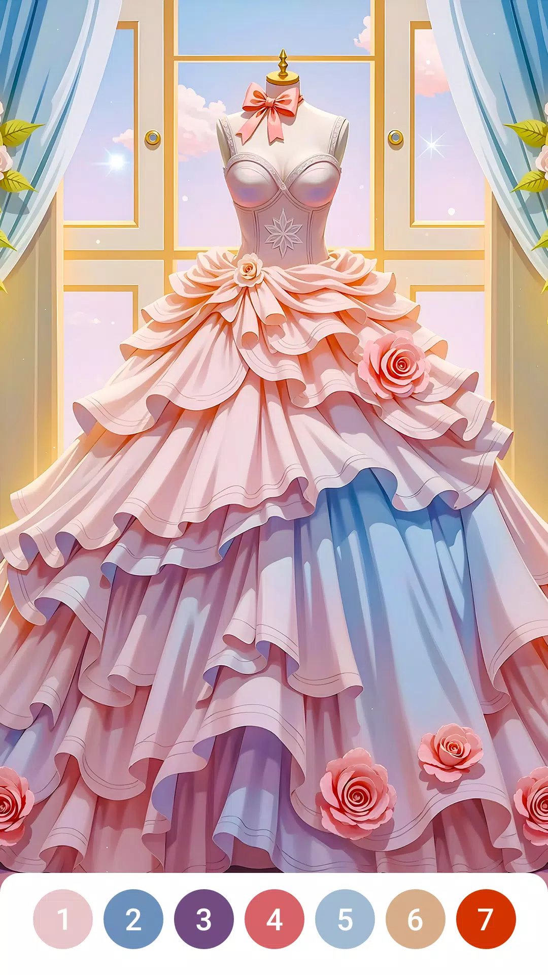 Dress Gown Color by Numbers Screenshot5
