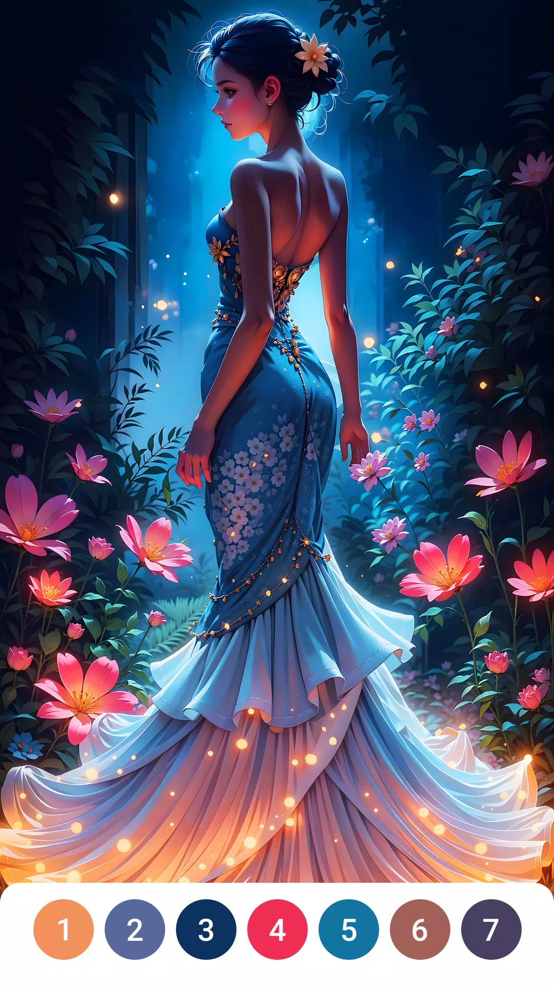 Dress Gown Color by Numbers Screenshot6