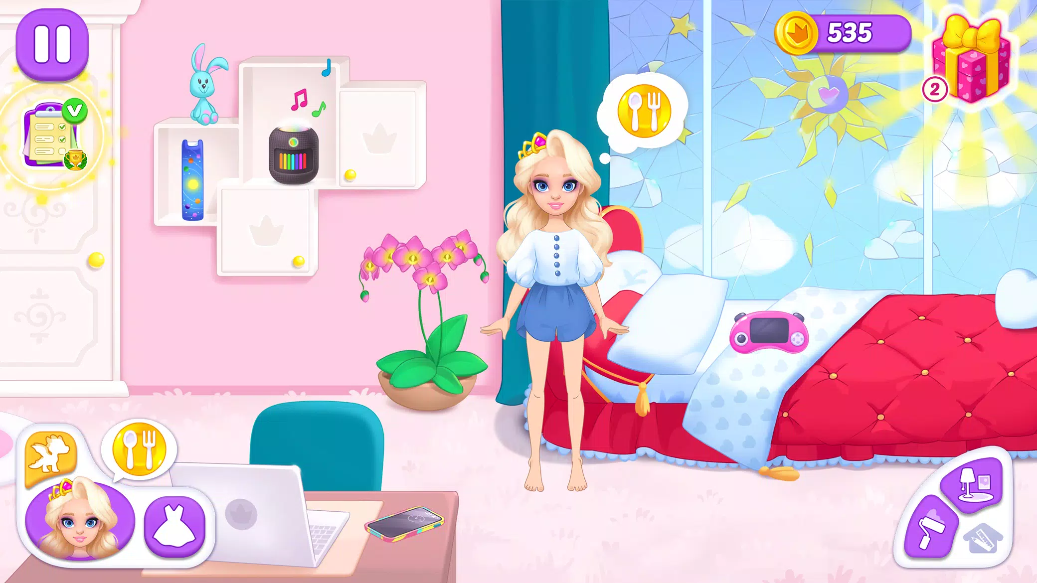 Princess girl paper House game Screenshot8