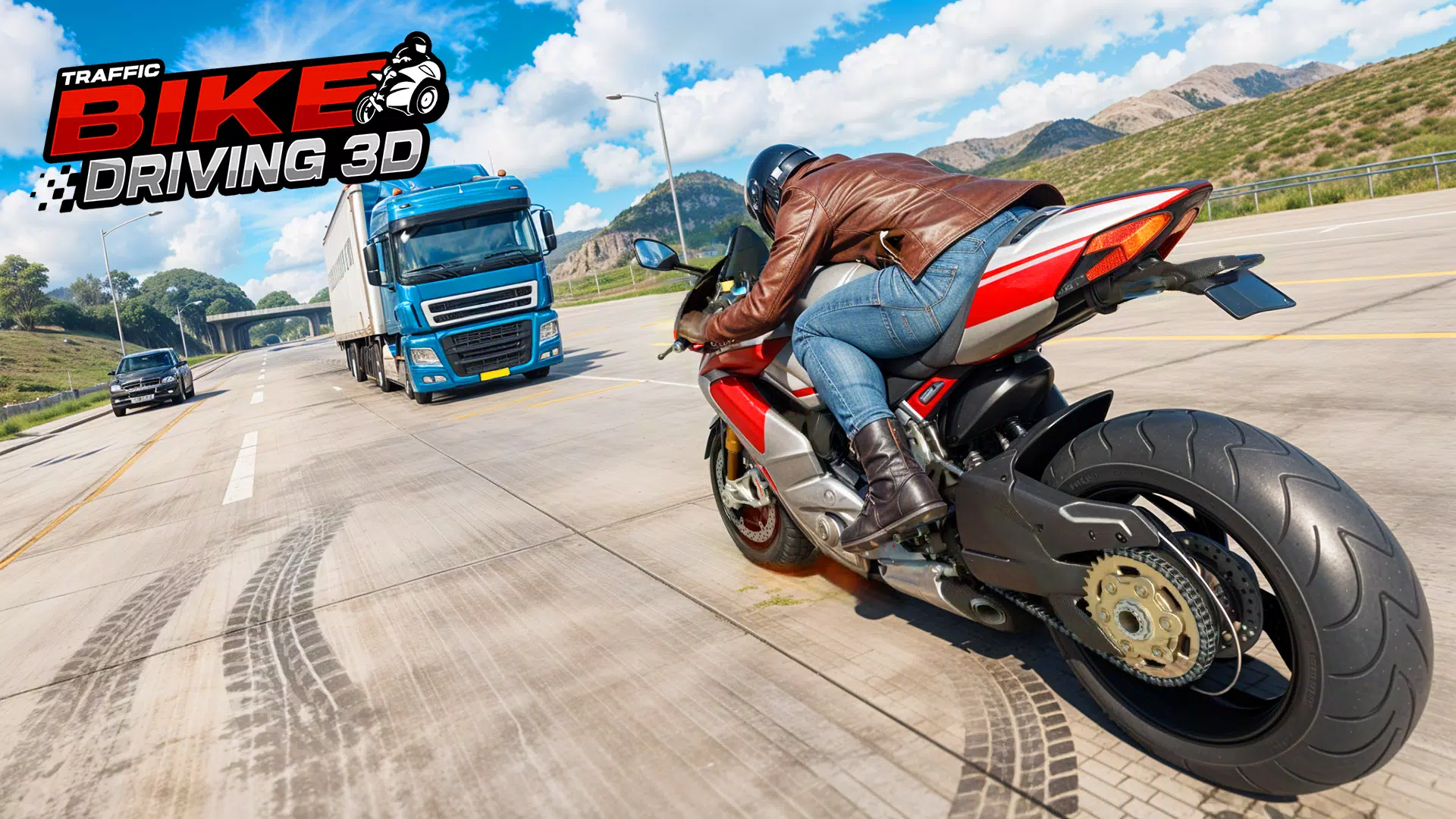 Real Traffic Bike Driving Game Screenshot3