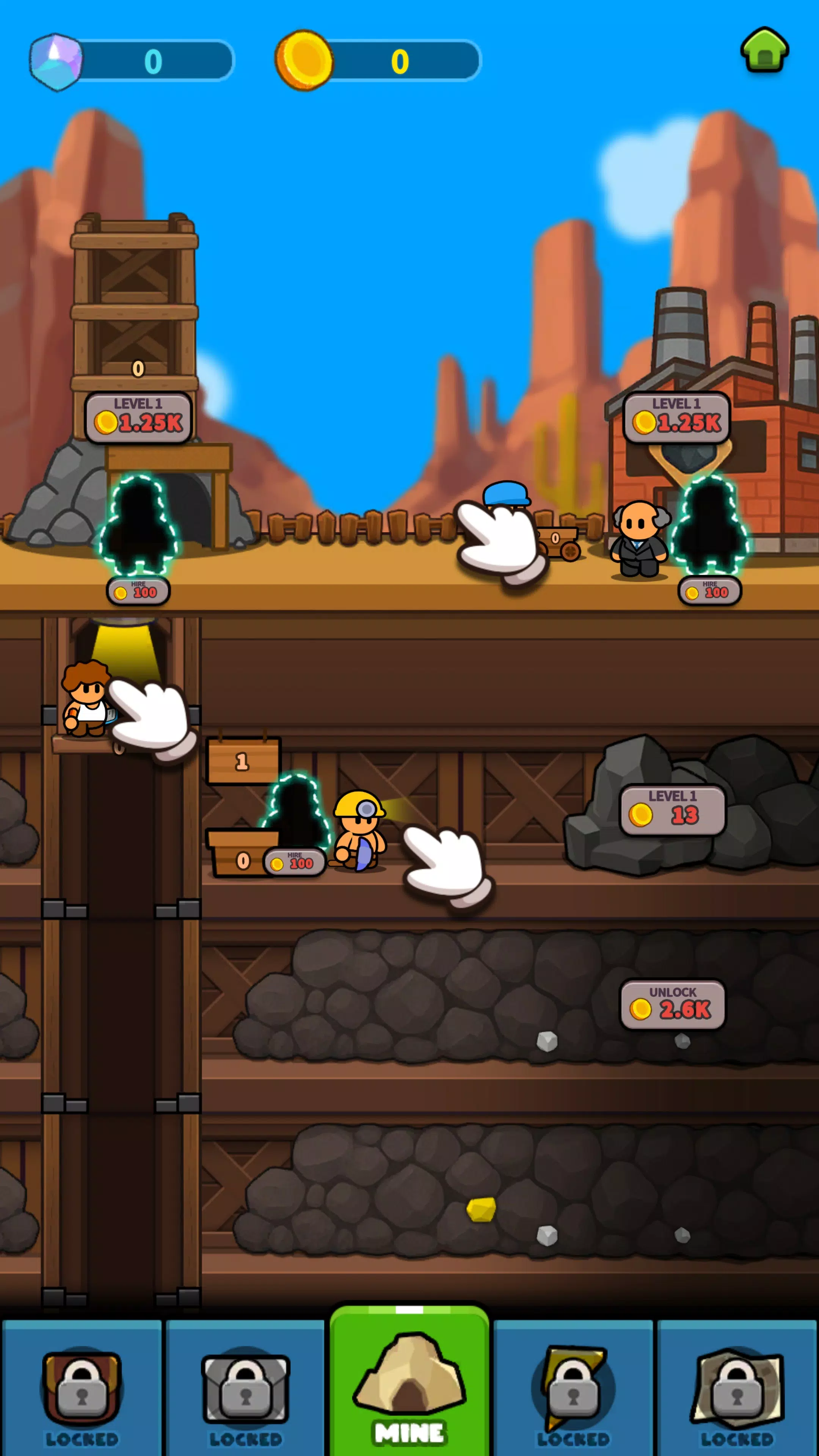 Idle Miner Tycoon: Desert Gold Screenshot2