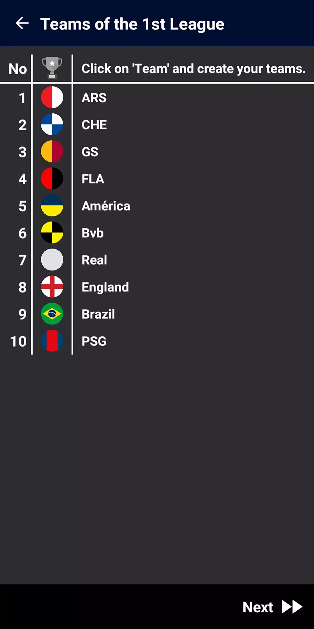 Football League Creator Screenshot4