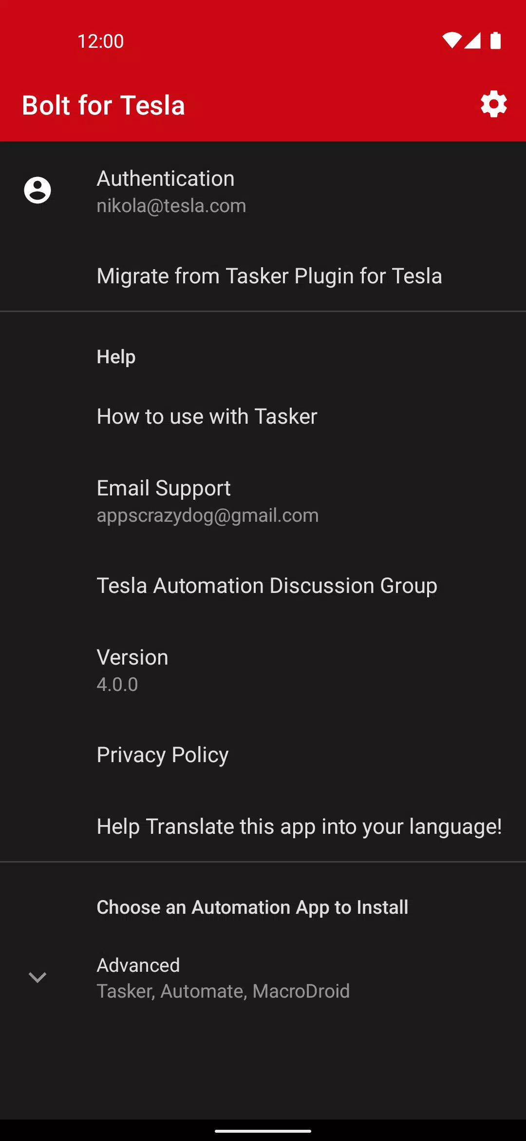 Bolt for Tesla Screenshot1