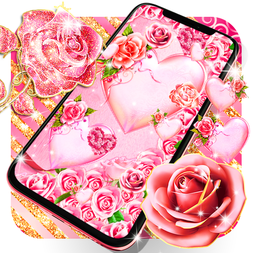 Pink rose gold live wallpaper APK