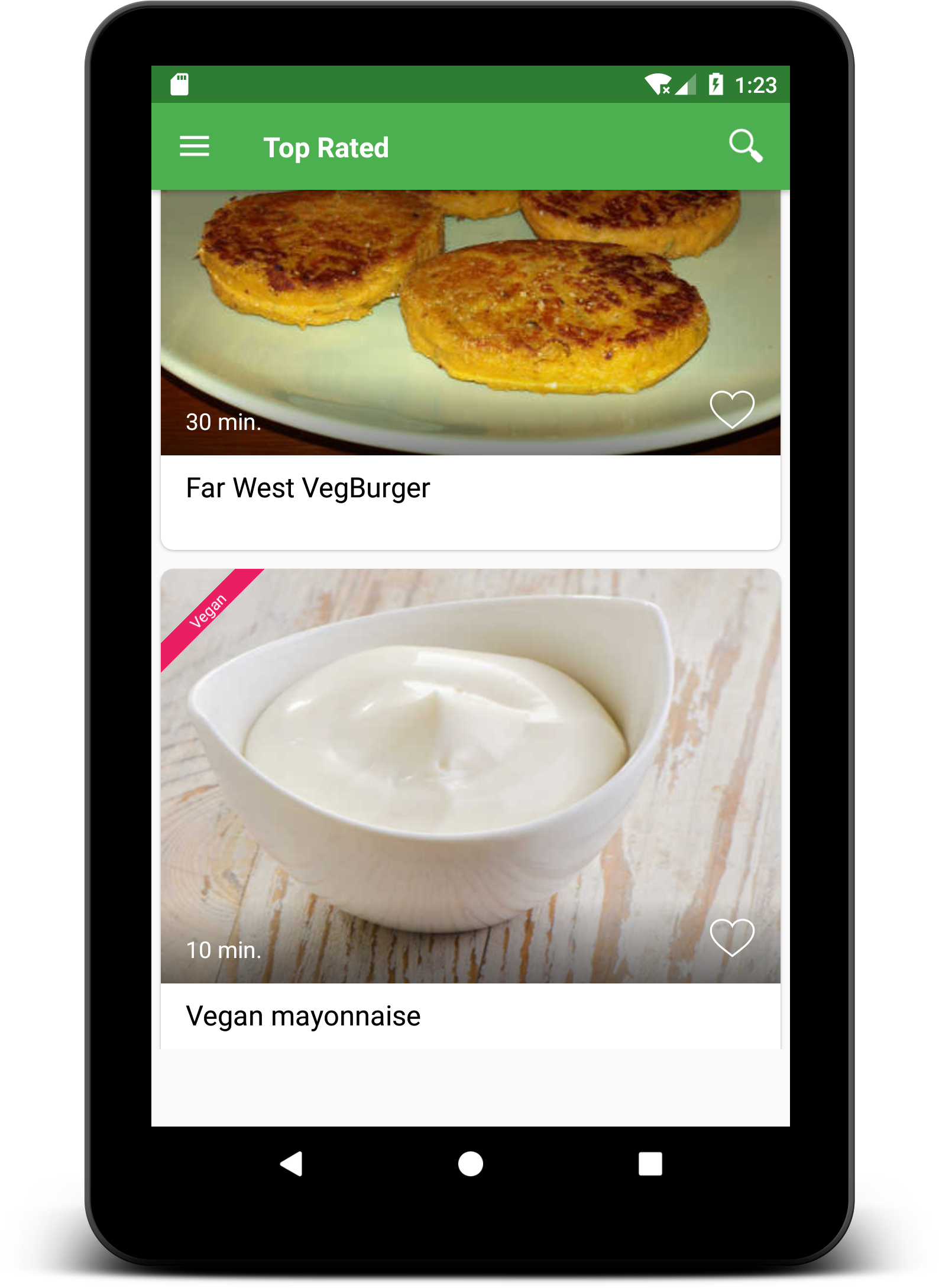 Vegetarian and vegan recipes Screenshot20