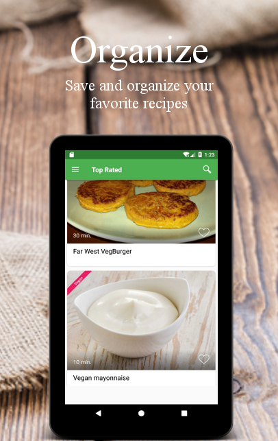 Vegetarian and vegan recipes Screenshot12