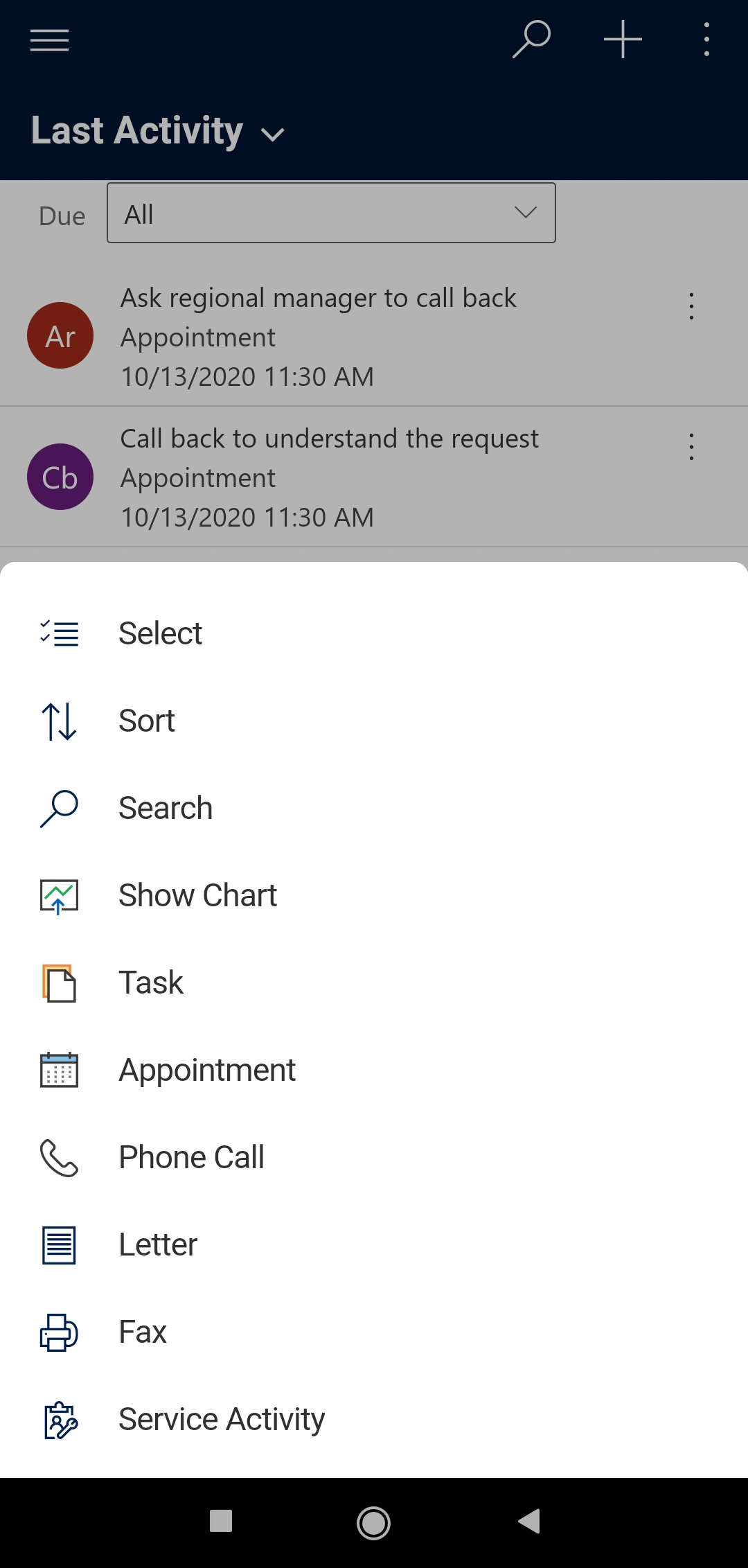 Dynamics 365 for Phones Screenshot2