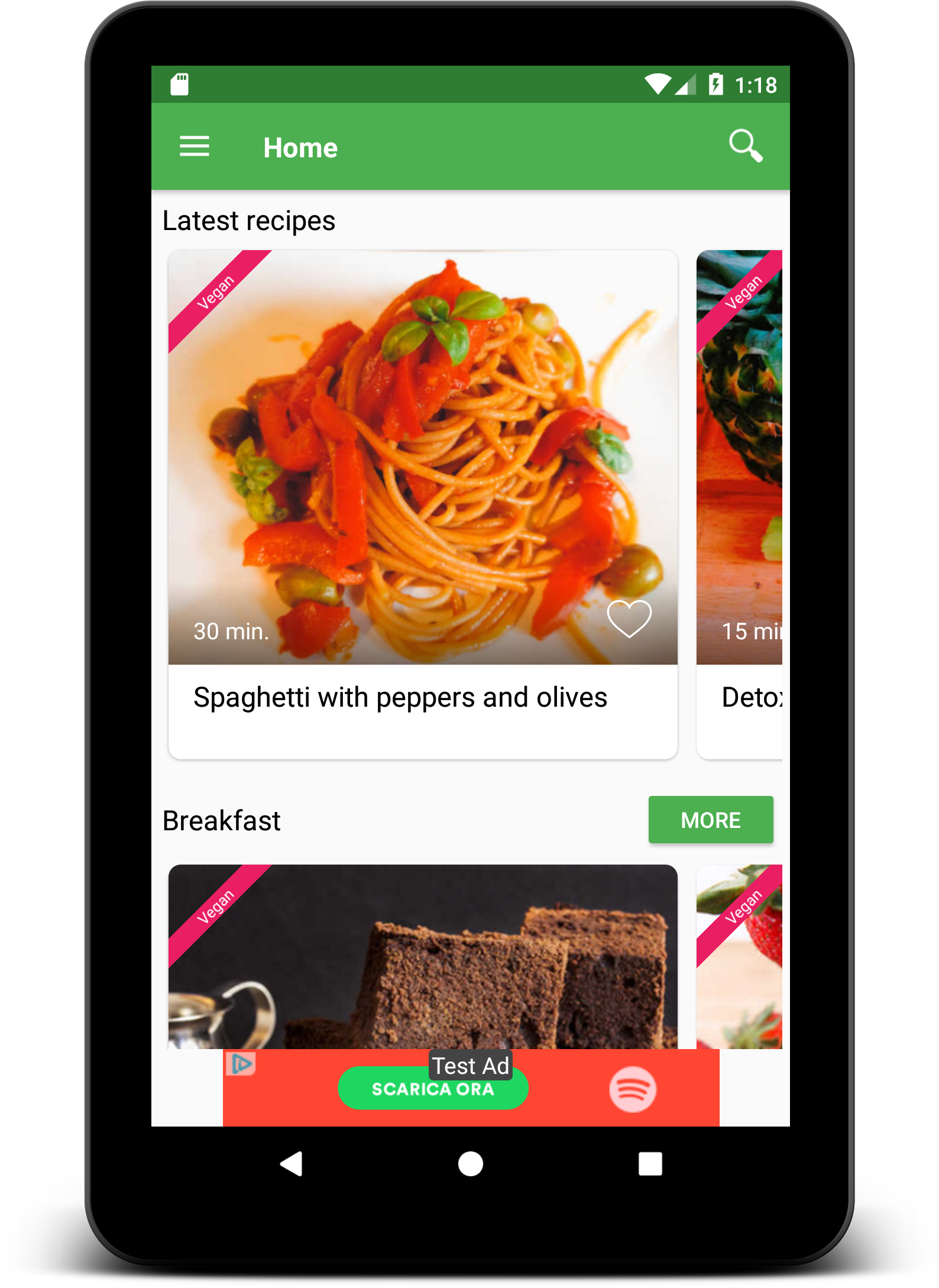 Vegetarian and vegan recipes Screenshot17