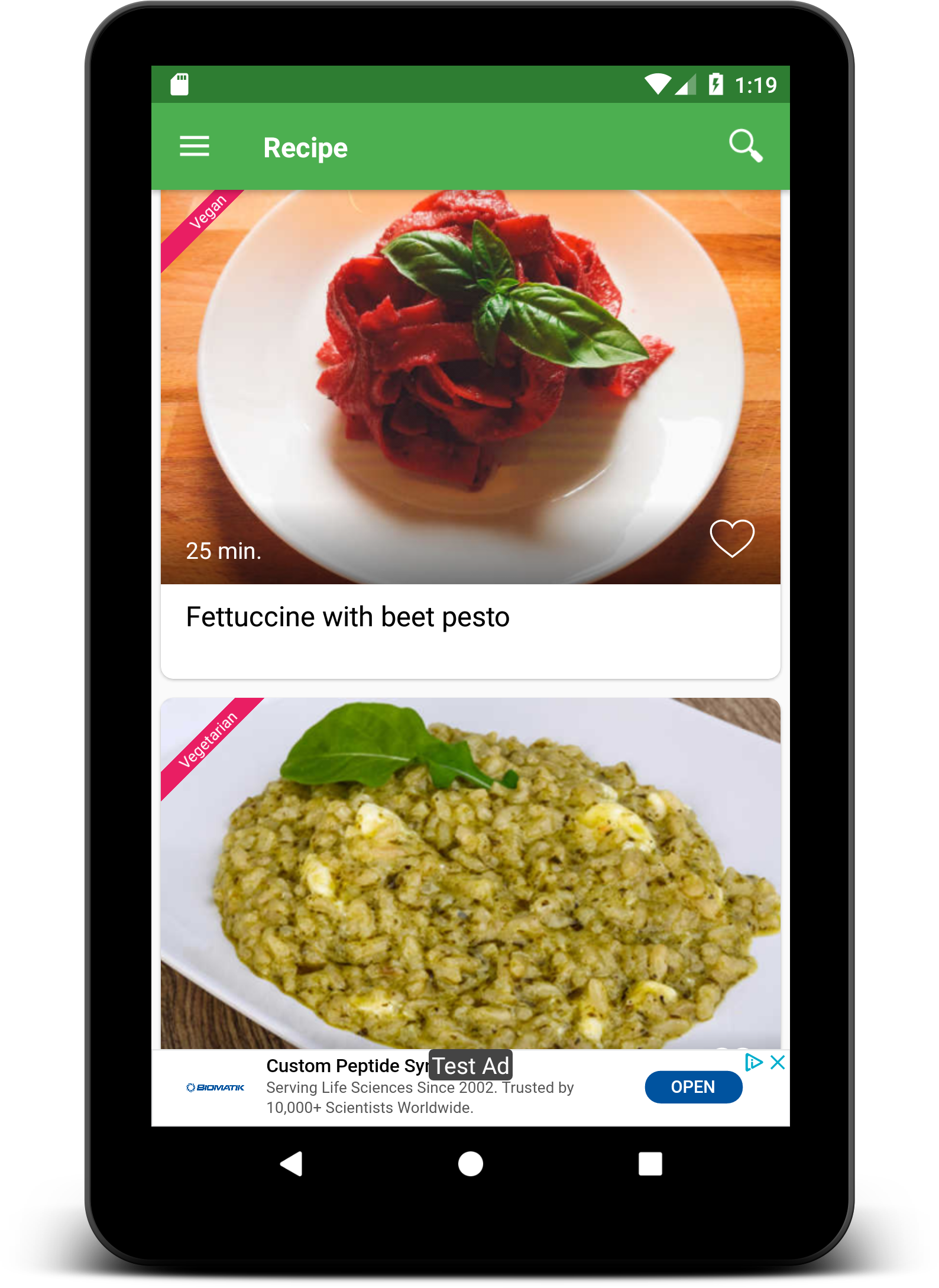 Vegetarian and vegan recipes Screenshot18